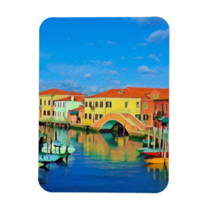 Venetian Lagoon - MURANO - panorama Magnet