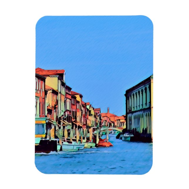 Venetian Lagoon - MURANO - view Magnet (Vertical)