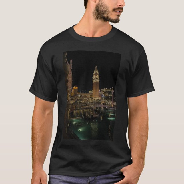Venetian Las Vegas at night T-Shirt (Front)