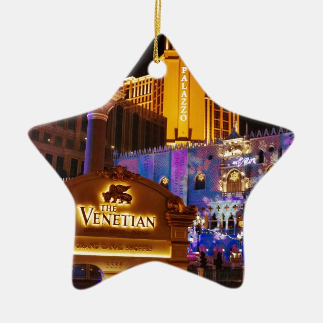 Venetian Las Vegas Decorative Evening Lights Ceramic Tree Decoration (Front)
