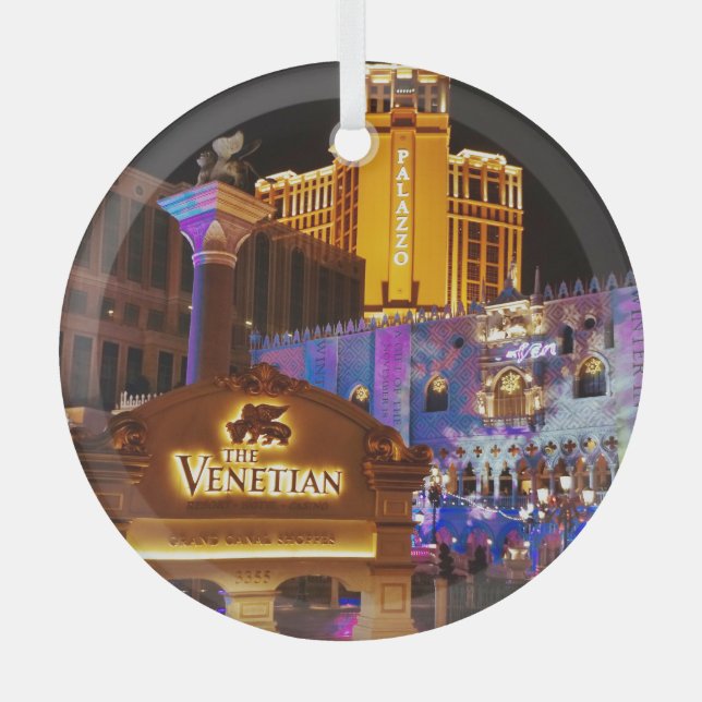 Venetian Las Vegas Decorative Evening Lights Glass Tree Decoration (Front)