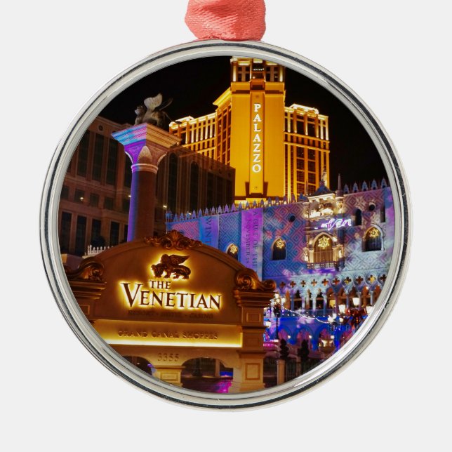 Venetian Las Vegas Decorative Evening Lights Metal Tree Decoration (Front)