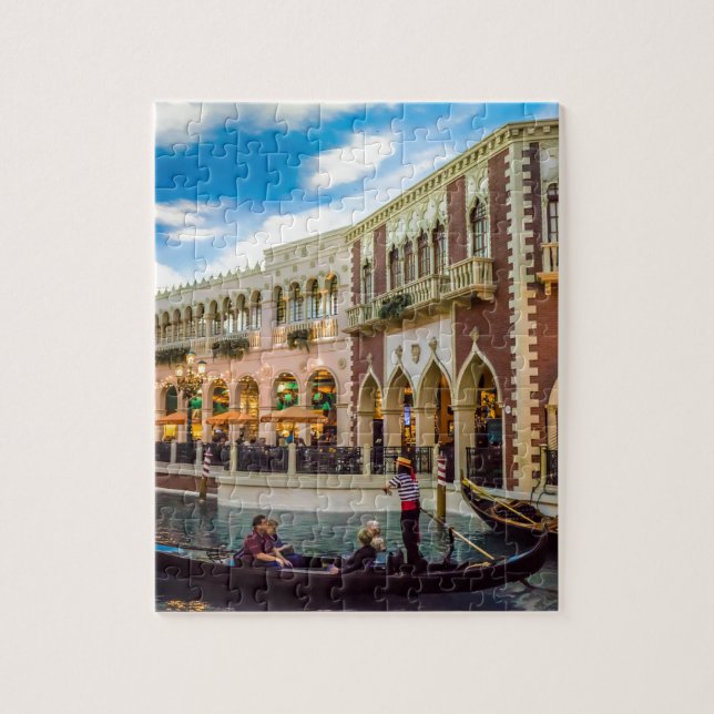 Venetian Las Vegas Gondola Canal Architecture Jigsaw Puzzle (Vertical)
