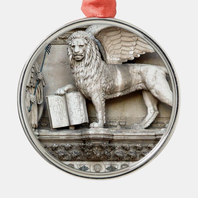 Venetian Lion Metal Tree Decoration (Front)