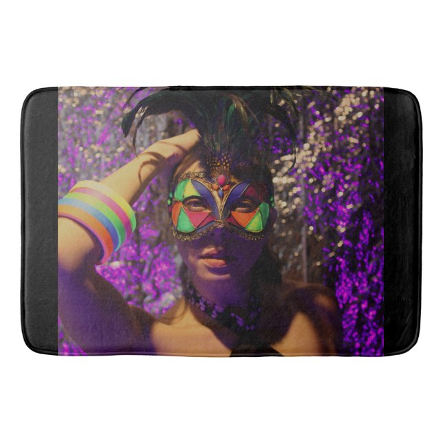 Venetian Mask Bath Mat (Front)