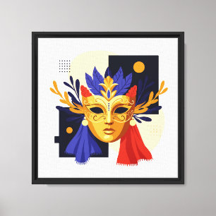Venetian mask canvas print