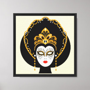 Venetian mask canvas print