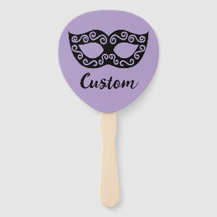 Venetian mask custom wedding hand fan