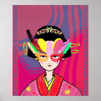 Venetian Mask Geisha