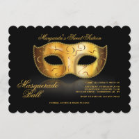 Venetian Mask Invitation