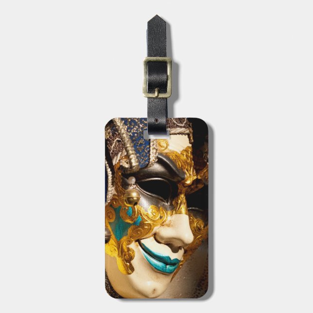 Venetian Mask Luggage Tag (Front Vertical)