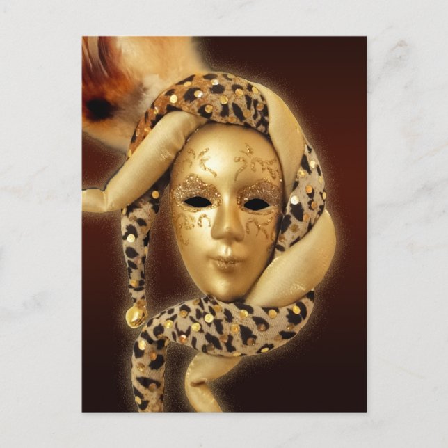 Venetian Mask postcard (Front)