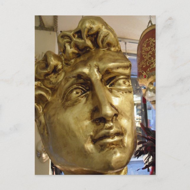 Venetian Mask Shop Michael Angelo's David Postcard (Front)