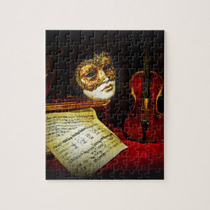 Venetian Masks collection - Musical night Jigsaw Puzzle