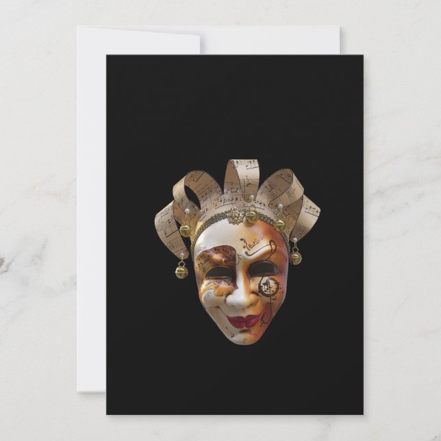Venetian Masks Invitation (Front)