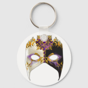 Venetian Masque: Amethyst Purple Jewel Key Ring