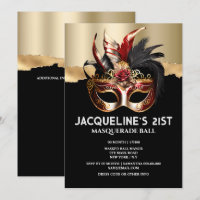 Venetian masquerade birthday glam mask rose chic