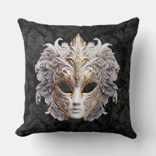 Venetian, Masquerade Carnival Mask Cushion