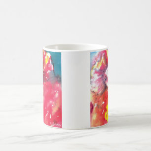 VENETIAN MASQUERADE FACES - CARNIVAL MASK IN RED COFFEE MUG