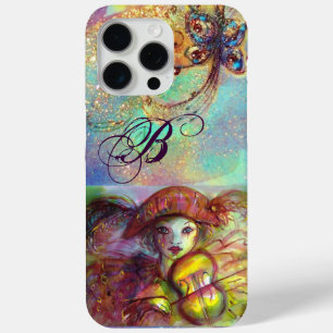 VENETIAN MASQUERADE / HARLEQUIN  MONOGRAM iPhone 15 PRO MAX CASE