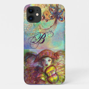 VENETIAN MASQUERADE / HARLEQUIN  MONOGRAM iPhone 11 CASE