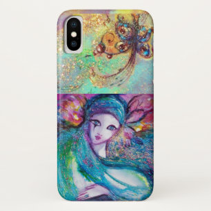 VENETIAN MASQUERADE /MASK IN BLUE iPhone X CASE