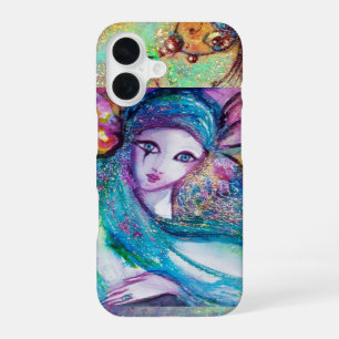 VENETIAN MASQUERADE /MASK IN BLUE iPhone 16 CASE