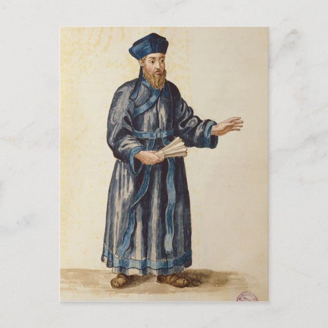 Venetian missionary in China Postcard (Front)