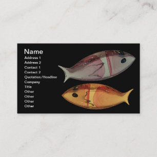 Venetian Murano Glass Fish Business Card