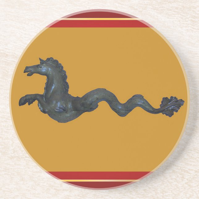 Venetian Murano Glass Horse Coaster (Front)