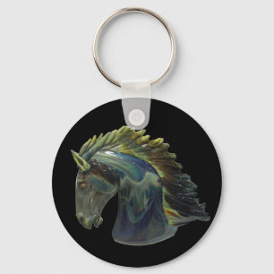 Venetian Murano Glass Horse Key Ring
