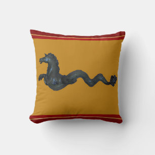 Venetian Murano Glass Horse Pillow