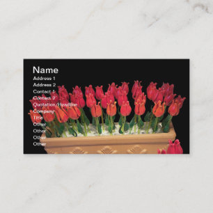 Venetian Murano Glass Roses Business Card