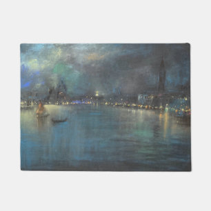 Venetian Nocturne (by Glenn Cooper Henshaw) Doormat