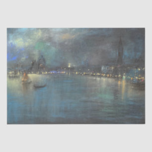 Venetian Nocturne (by Glenn Cooper Henshaw) Tissue Paper