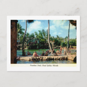 Venetian Pool, Coral Gables, Florida Vintage Postcard