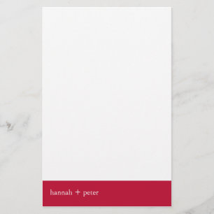 Venetian Red Banner :: Stationery