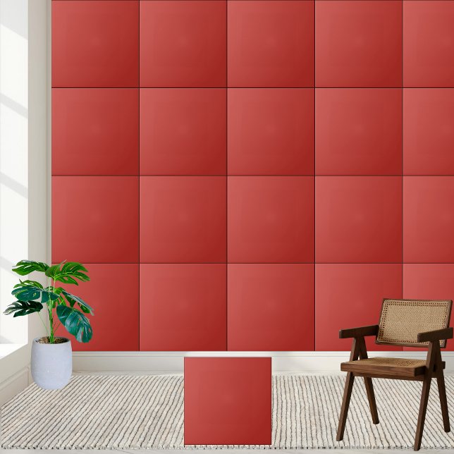 Venetian Red Solid Colour Ceramic Tile (Venetian Red Solid Color Ceramic Tile)