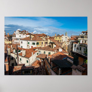 Venetian Rooftops and Terraces Poster