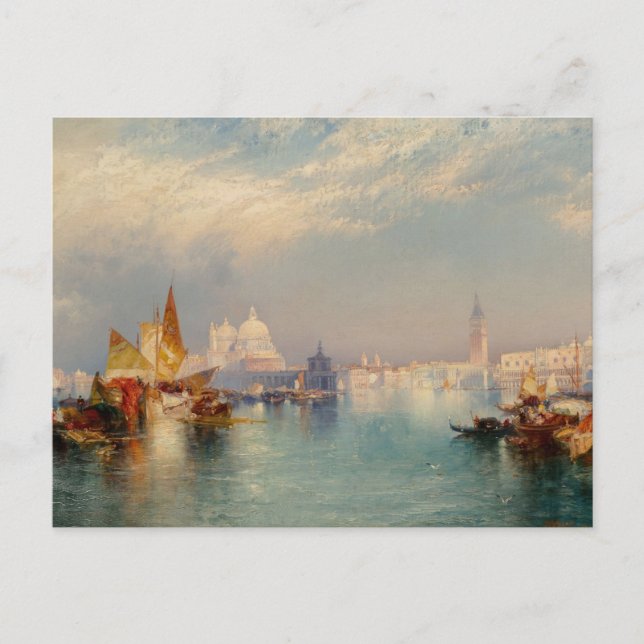 Venetian Scene by Thomas Moran Postcard (Front)