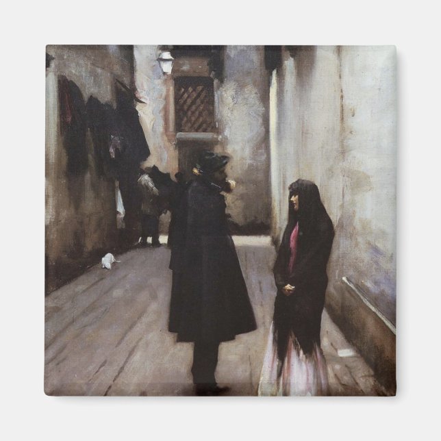 Venetian Street fine art painting John Sargent Magnet (Front)