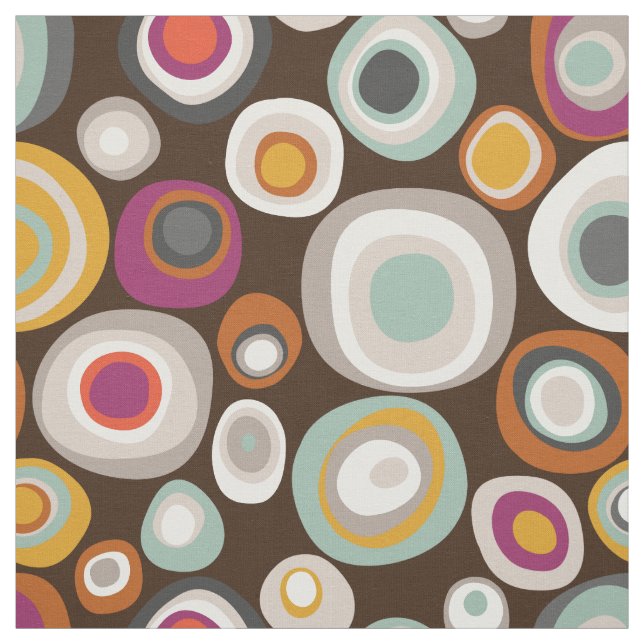 veneto boho spot chocolate fabric (Swatch)