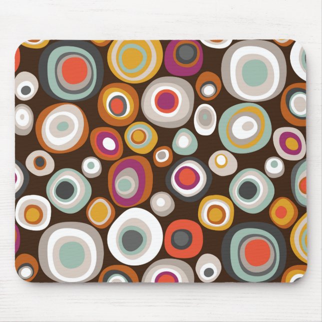 veneto boho spot chocolate mouse mat (Front)