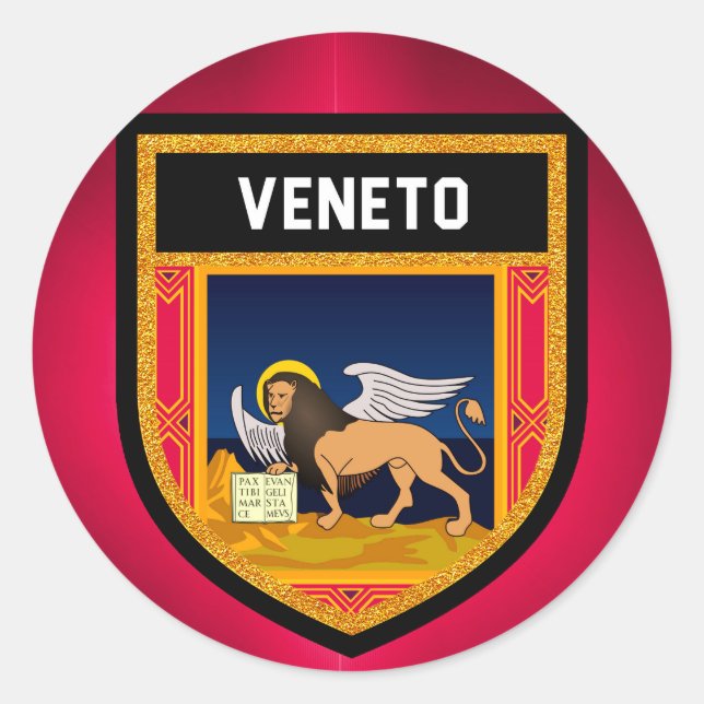 Veneto Flag Classic Round Sticker (Front)
