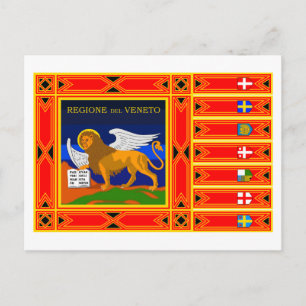 Veneto flag postcard