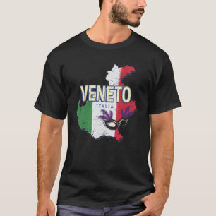 Veneto Italy Retro Region Map Vintage Souvenir T-Shirt