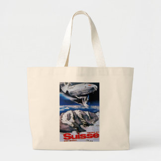 Venez En Suisse ~ Come to Switzerland Large Tote Bag