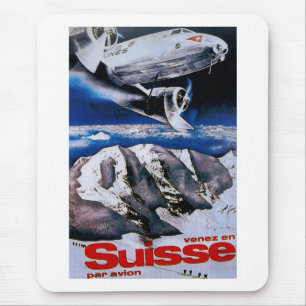 Venez En Suisse ~ Come to Switzerland Mouse Mat