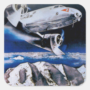 Venez En Suisse ~ Come to Switzerland Square Sticker