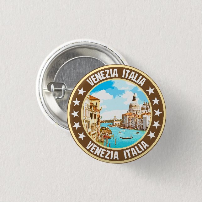 Venezia                                            3 cm round badge (Front & Back)